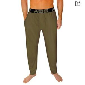 AQS Olive Green Slim Fit Lounge Pants Size Small